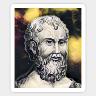 Zeno of Citium Yellow Portrait | Zeno of Citium Artwork 8 Sticker